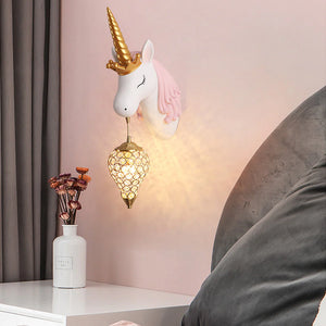 Unicorn Pink & Blue Wall Lamp