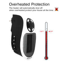 Load image into Gallery viewer, Electric Portable Space Fan Heater With Remote Control