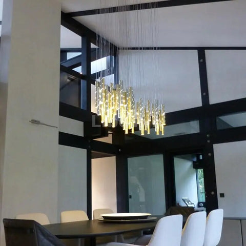 Image of Modern LED Chandelier Gold/Silver