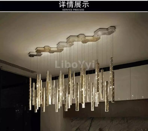Image of Modern LED Chandelier Gold/Silver