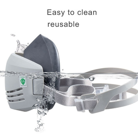 Image of Dust Mask +20pcs Filter Half Face Dust-proof Construction Mask