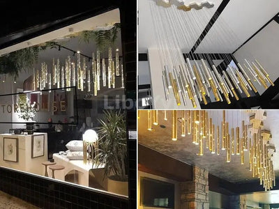 Modern LED Chandelier Gold/Silver