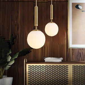 Modern Glass Ball Led Pendant Light Lamp