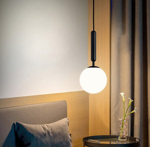 Modern Glass Ball Led Pendant Light Lamp