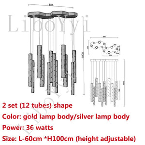 Modern LED Chandelier Gold/Silver