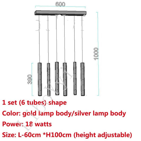 Image of Modern LED Chandelier Gold/Silver
