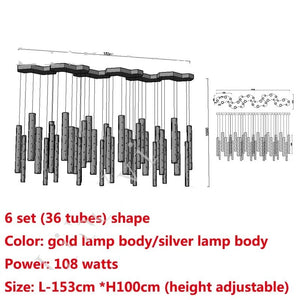 Modern LED Chandelier Gold/Silver