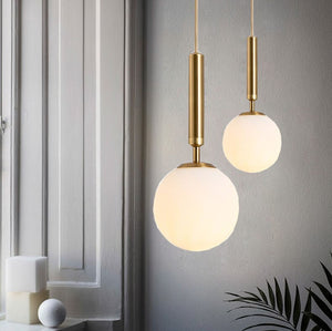 Modern Glass Ball Led Pendant Light Lamp