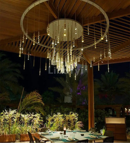 Image of Modern LED Chandelier Gold/Silver