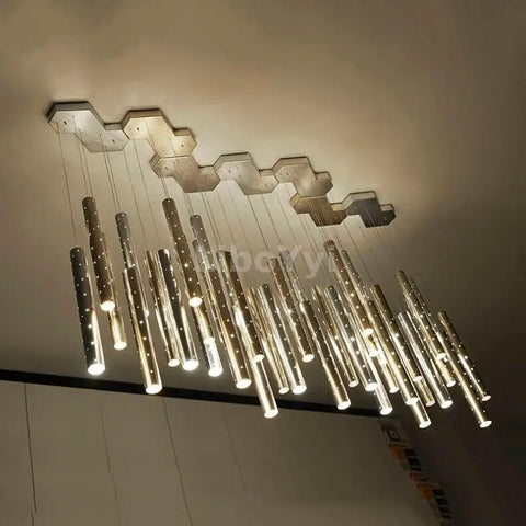 Image of Modern LED Chandelier Gold/Silver