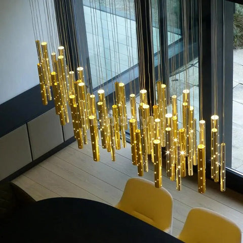 Image of Modern LED Chandelier Gold/Silver