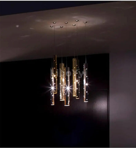 Image of Modern LED Chandelier Gold/Silver