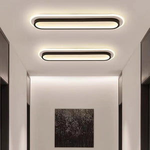 Corridor Flush Mount Ceiling Light Rectangular 2 Colour