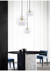 Nordic Modern Glass Pendant Light 3 Colour, DIA 15/20/25CM