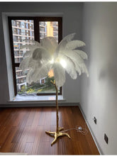 Load image into Gallery viewer, Luxury Nordic Ostrich Feather LED Floor Lamp