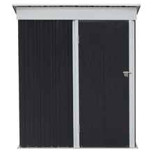 Load image into Gallery viewer, Storage Shed with Shelves Weatherproof Tool Storage Shed with Lockable Door &amp; Ventilation Window 3X5ft