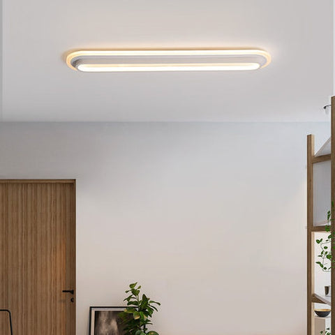 Image of Corridor Flush Mount Ceiling Light Rectangular 2 Colour