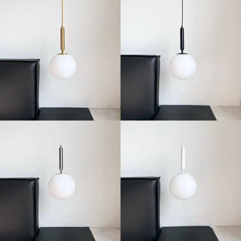 Image of Modern Glass Ball Led Pendant Light Lamp