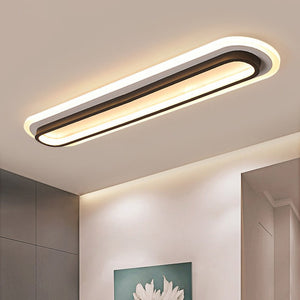 Corridor Flush Mount Ceiling Light Rectangular 2 Colour