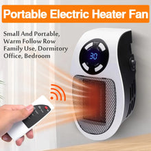 Load image into Gallery viewer, Electric Portable Space Fan Heater With Remote Control