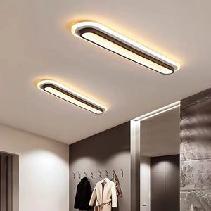 Corridor Flush Mount Ceiling Light Rectangular 2 Colour