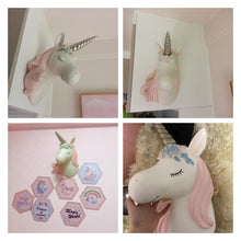 Load image into Gallery viewer, Unicorn Pink &amp; Blue Wall Lamp