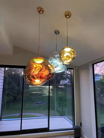 Image of Led Lava Glass Pendant Lights