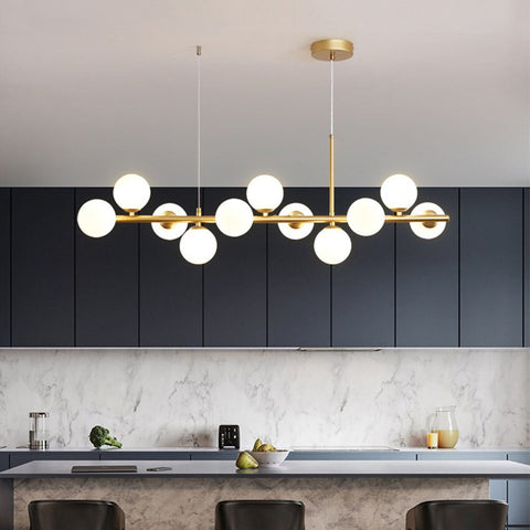 Image of Modern Pendant Glass Ball Chandeliers