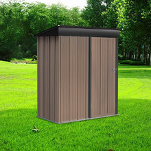 Load image into Gallery viewer, Storage Shed with Shelves Weatherproof Tool Storage Shed with Lockable Door &amp; Ventilation Window 3X5ft