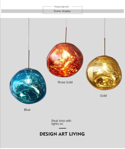 Image of Led Lava Glass Pendant Lights