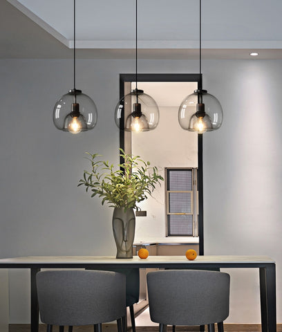 Image of Glass Led Ceiling Chandelier