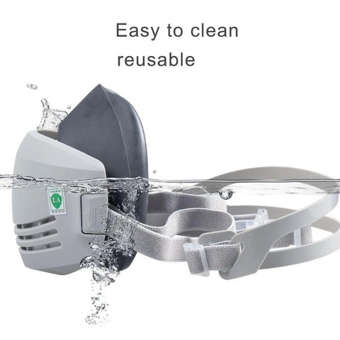 Image of Dust Mask +20pcs Filter Half Face Dust-proof Construction Mask