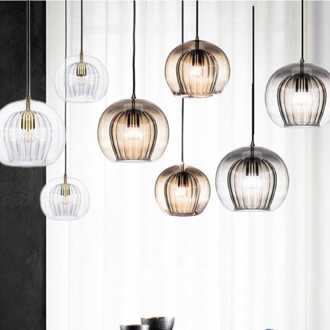 Image of Nordic Modern Glass Pendant Light 3 Colour, DIA 15/20/25CM