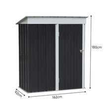 Load image into Gallery viewer, Storage Shed with Shelves Weatherproof Tool Storage Shed with Lockable Door &amp; Ventilation Window 3X5ft