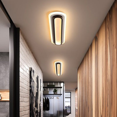 Image of Corridor Flush Mount Ceiling Light Rectangular 2 Colour