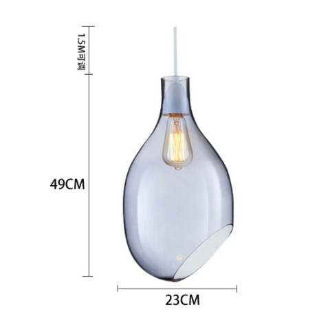 Image of Simple Post-Modern Glass Pendant Light - Minimalistic Decoration Lighting
