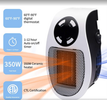 Load image into Gallery viewer, Electric Portable Space Fan Heater With Remote Control