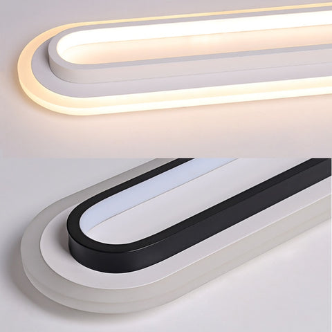 Image of Corridor Flush Mount Ceiling Light Rectangular 2 Colour