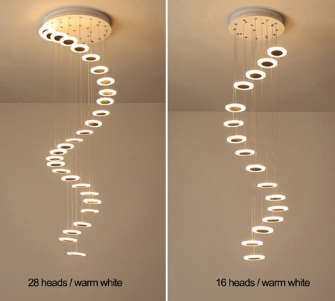 Image of Stairway Suspended Chandelier Pendant Lights