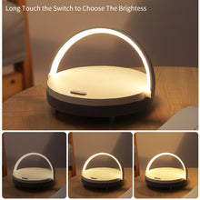 Load image into Gallery viewer, Multifunction Wooden Table Lamp Wireless Charger Bluetooth Speaker