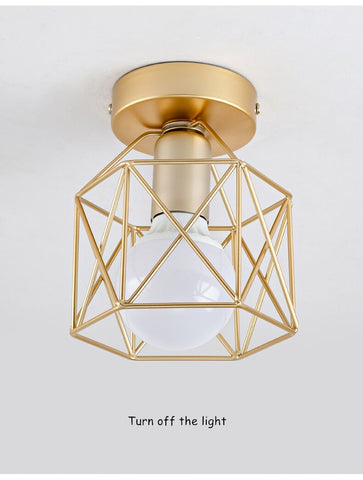 Image of Nordic Minimalism Gold Shade Ceiling Lights