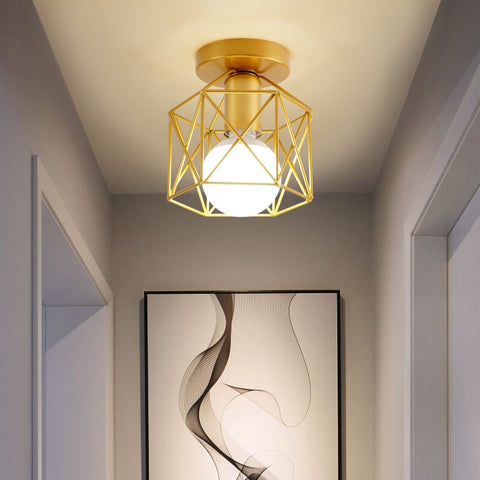 Image of Nordic Minimalism Gold Shade Ceiling Lights