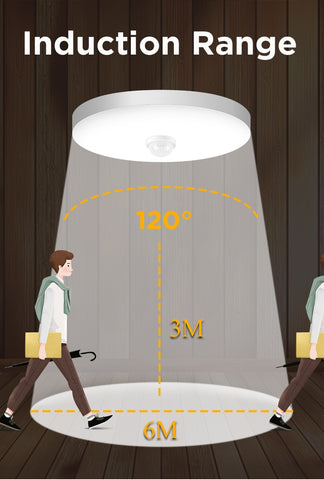 Image of Modern LED Ceiling Lights PIR Motion Sensor Ceiling Lamps