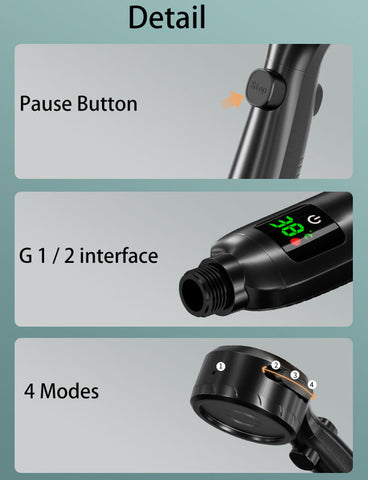 Image of Temperature Display Shower Head On Sale