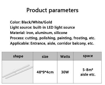 Hallway Corridor Staircase Nordic Lamp Long LED Ceiling Lights