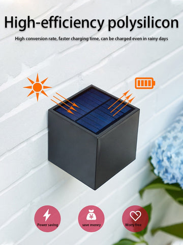 Image of LED Wall Lamp Solar Light Sunlight Sensor IP65 Waterproof