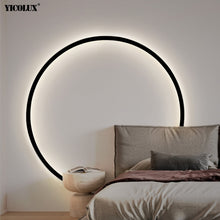 Load image into Gallery viewer, New Modern LED Wall Lights Circle Background Decoration Lamps