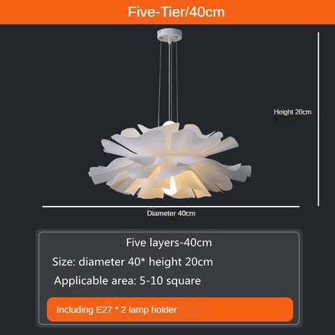 Image of Petals Design Ceiling Bedroom Modern LED Chandelier on Sale