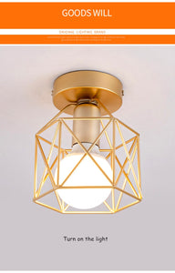 Nordic Minimalism Gold Shade Ceiling Lights