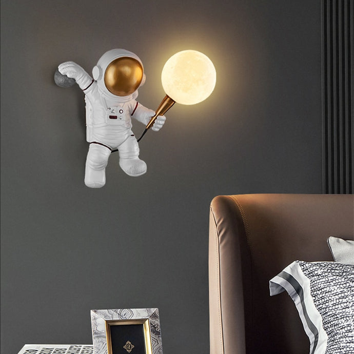 Nordic LED Astronaut Moon Lamp